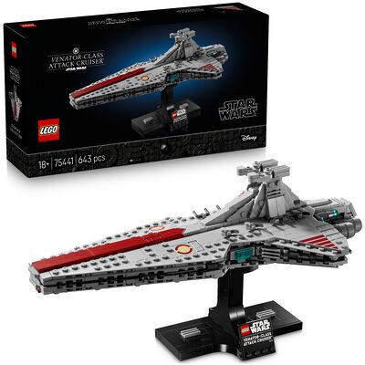 Lego - Star Wars 75441 Attack Cruiser Classe Venator, Modellino p Lego - Star Wars 75441 Attack Cruiser Classe Venator, Modellino p