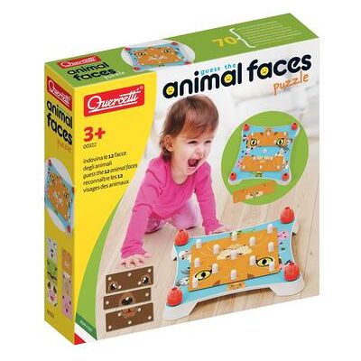 Quercetti Indovina La Faccia Dell ́animale - Puzzle Educativo 12 Animali Quercetti Indovina La Faccia Dell ́animale - Puzzle Educativo 12 Animali