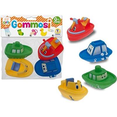 Teorema - Animali 72381 Gogo Gommolosi Barchette 4 pz Teorema - Animali 72381 Gogo Gommolosi Barchette 4 pz