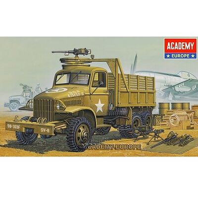 Academy WWII US 6x6 Cargo Truck & Accessories - Modellino militare - 1/72 Academy WWII US 6x6 Cargo Truck & Accessories - Modellino militare - 1/72