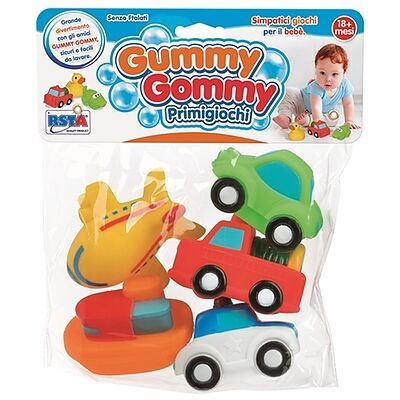 Ronchi Supertoys - Veicoli in Gomma 5 Pezzi - Set di Giocattoli Ronchi Supertoys - Veicoli in Gomma 5 Pezzi - Set di Giocattoli