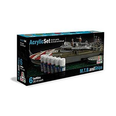 Italeri - Navi: M.T.B. And Ships- (6 Boccette Incluse) Italeri - Navi: M.T.B. And Ships- (6 Boccette Incluse)