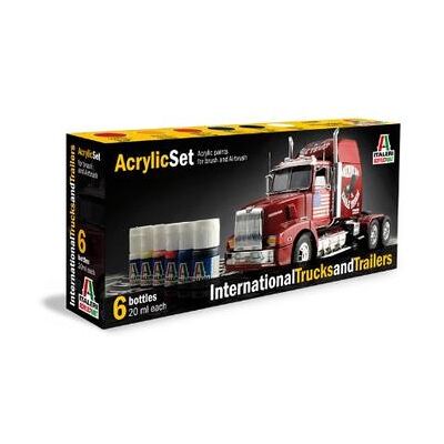 Italeri - Camion: International Trucks - (6 Boccette Incluse) Italeri - Camion: International Trucks - (6 Boccette Incluse)