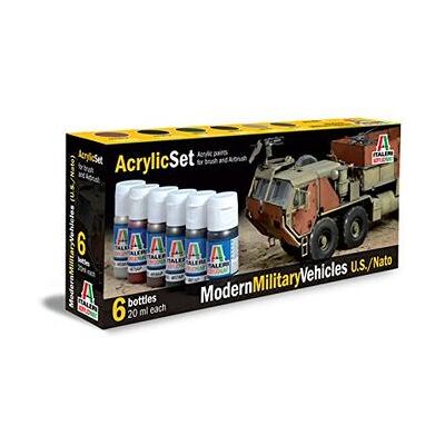 Italeri - Modern Military Vehicles (U.S./N.A.T.O.)- (6 Boccette Inclus Italeri - Modern Military Vehicles (U.S./N.A.T.O.)- (6 Boccette Inclus