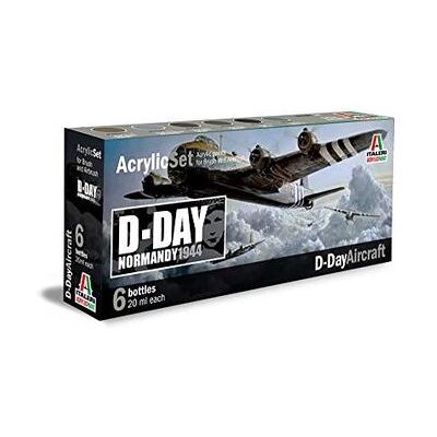 Italeri - D-Day Aircraft- (6 Boccette Incluse) Italeri - D-Day Aircraft- (6 Boccette Incluse)
