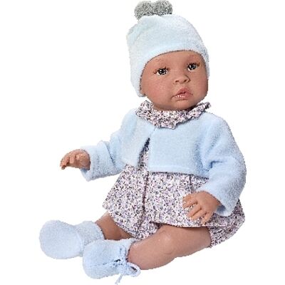 Asi Asivil - Bambola Asi Leo Vestito Fiori Grigio 46cm (0183471) Asi Asivil - Bambola Asi Leo Vestito Fiori Grigio 46cm (0183471)
