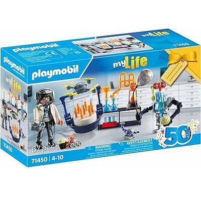 Playmobil - Scienziato Con Robot - My Life (71450) Playmobil - Scienziato Con Robot - My Life (71450)