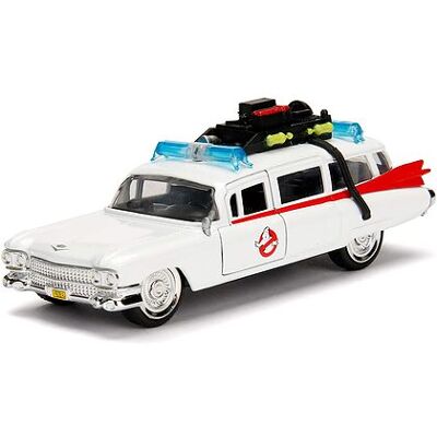 Modello di auto in metallo Ghostbusters ECTO-1 Bianco - Scala 1:32 Modello di auto in metallo Ghostbusters ECTO-1 Bianco - Scala 1:32