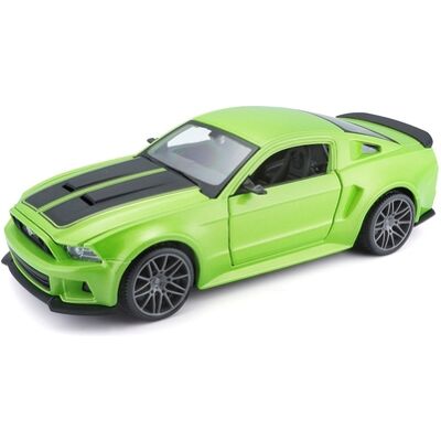 Maisto - 1/24 Sp. Ed. (B) Ford Mustang Street Racer Met Green Maisto - 1/24 Sp. Ed. (B) Ford Mustang Street Racer Met Green