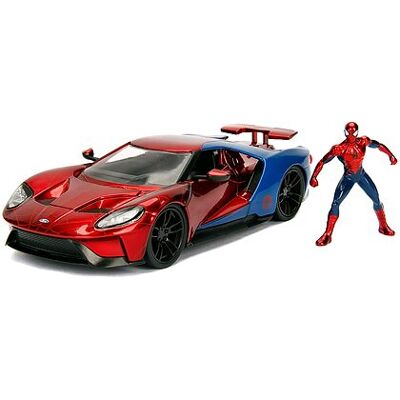 Jada Toys Ford GT 2017 Spider-Man - Auto in metallo 1:24 Jada Toys Ford GT 2017 Spider-Man - Auto in metallo 1:24