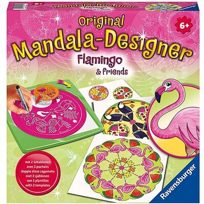 Ravensburger - Mandala Midi Flamingo And Friends fenicottero (28518) Ravensburger - Mandala Midi Flamingo And Friends fenicottero (28518)