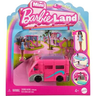Mattel - Mini BarbieLand - Set mini camper dei sogni e bambola (HYF39) Mattel - Mini BarbieLand - Set mini camper dei sogni e bambola (HYF39)