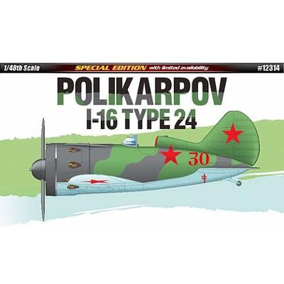 Academy - Aereo POLIKARPOV I-16 TYPE 24 1/48 (AC12314) Academy - Aereo POLIKARPOV I-16 TYPE 24 1/48 (AC12314)