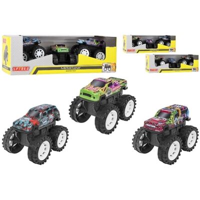 Globo - Auto Big Foot Metallo A Frizione 3pz Globo - Auto Big Foot Metallo A Frizione 3pz