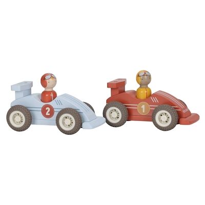 Little Dutch - Macchinine Da Corsa In Legno con Personaggi (LD2526) Little Dutch - Macchinine Da Corsa In Legno con Personaggi (LD2526)