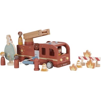 Little Dutch - Camion Grande Dei Pompieri Con Personaggi (LD2536) Little Dutch - Camion Grande Dei Pompieri Con Personaggi (LD2536)
