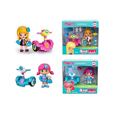 Famosa - Pinypon Piny Dareway con Veicolo Famosa - Pinypon Piny Dareway con Veicolo