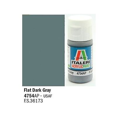 Italeri - Colore grigio Flat Dark Gray 20 ml (4754AP) Italeri - Colore grigio Flat Dark Gray 20 ml (4754AP)