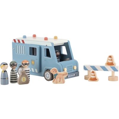 Little Dutch - Macchina della Polizia con Personaggi In Legno FSC (LD2 Little Dutch - Macchina della Polizia con Personaggi In Legno FSC (LD2