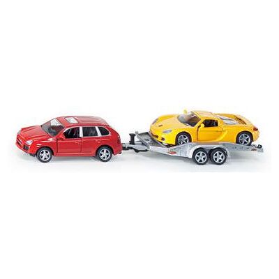 Siku - Auto con rimorchio + auto 1:55 Siku - Auto con rimorchio + auto 1:55
