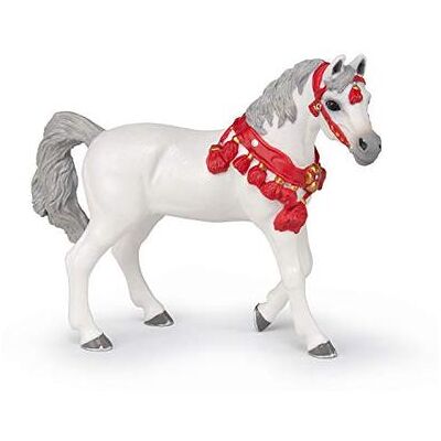 Papo - Cavallo arabo bianco in abito da parata (PAP51568) Papo - Cavallo arabo bianco in abito da parata (PAP51568)