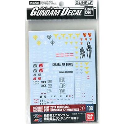 Bandai - Gundam Decal 108 Gundam Z/Gundam Zz 1 Bandai - Gundam Decal 108 Gundam Z/Gundam Zz 1