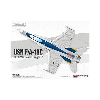 Academy F/A-18C Hornet VFA-192 Dragoni Dorati 1/72 - Kit modello aereo Academy F/A-18C Hornet VFA-192 Dragoni Dorati 1/72 - Kit modello aereo