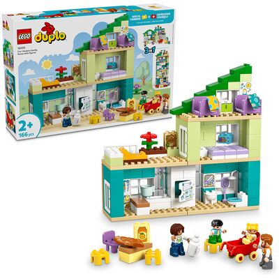 Lego - DUPLO 10470 Casa Familiare Moderna 3 in 1 con Personaggi, Lego - DUPLO 10470 Casa Familiare Moderna 3 in 1 con Personaggi,