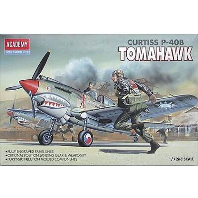 Academy - Carro Armato (12456) CURTISS P-40B TOMAHAWK. Scala 1/72 (AC1 Academy - Carro Armato (12456) CURTISS P-40B TOMAHAWK. Scala 1/72 (AC1