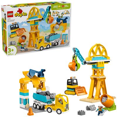Lego - DUPLO 10476 Cantiere e Veicoli 3 in 1, Gioco Didattico 3+ Lego - DUPLO 10476 Cantiere e Veicoli 3 in 1, Gioco Didattico 3+