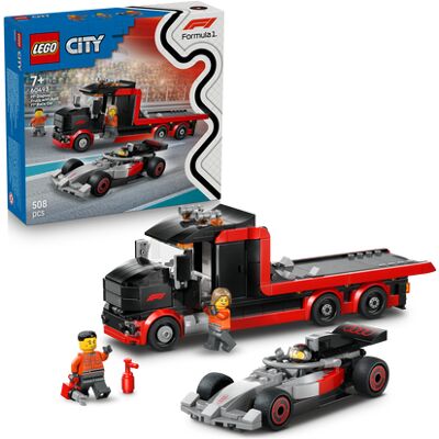 Lego - City 60493 Display Truck F1 con Auto da Corsa Audi F1, Gio Lego - City 60493 Display Truck F1 con Auto da Corsa Audi F1, Gio