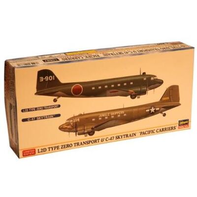 Hasegawa - L2d Type Zero Transport & C-47 Skytrain Pacific Carriers (2 Hasegawa - L2d Type Zero Transport & C-47 Skytrain Pacific Carriers (2