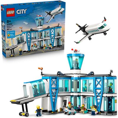 Lego - City 60502 Aeroporto con Aereo Giocattolo, Modello con Ter Lego - City 60502 Aeroporto con Aereo Giocattolo, Modello con Ter