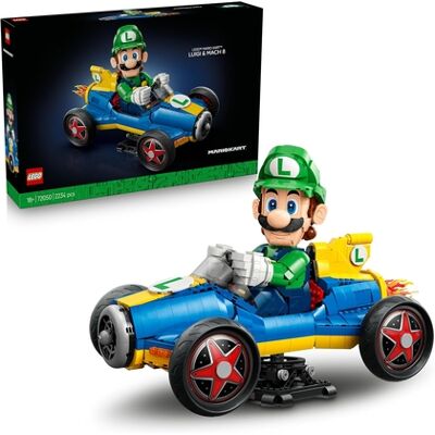 Lego - 72050 Mario Kart: Luigi e Mach 8, Kit per Adulti con Perso Lego - 72050 Mario Kart: Luigi e Mach 8, Kit per Adulti con Perso