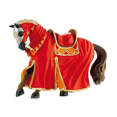Bullyland - Castello - Cavallo Da Torneo Rosso (80768) Bullyland - Castello - Cavallo Da Torneo Rosso (80768)