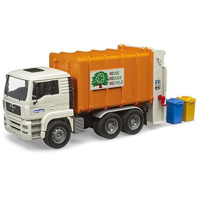 Bruder - Camion dei rifiuti a caricamento posteriore MAN TGA (02772) Bruder - Camion dei rifiuti a caricamento posteriore MAN TGA (02772)
