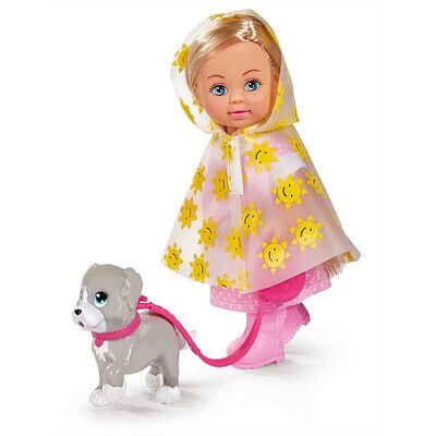 Evi Love Rainy Walk - Bambola con Impermeabile e Cane Evi Love Rainy Walk - Bambola con Impermeabile e Cane