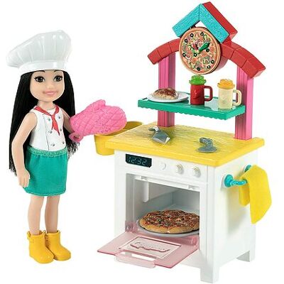 Mattel - Barbie Chelsea Pizza chef GTN63 Mattel - Barbie Chelsea Pizza chef GTN63