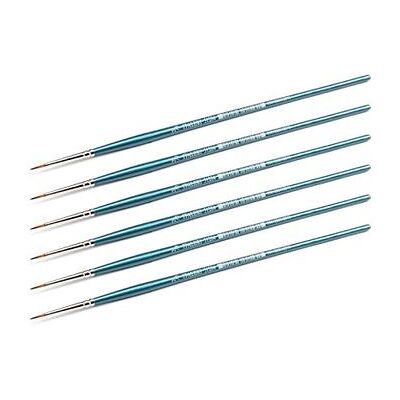 Italeri - 0/2 Synthetic Round Brush With Brown Tip Italeri - 0/2 Synthetic Round Brush With Brown Tip