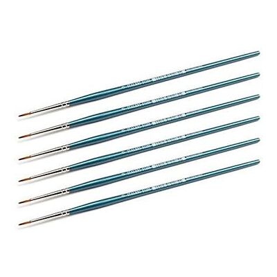 Italeri - 0 Synthetic Round Brush With Brown Tip Italeri - 0 Synthetic Round Brush With Brown Tip