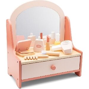 Tavolo da trucco in legno per bambini - Set di bellezza con accessori Tavolo da trucco in legno per bambini - Set di bellezza con accessori