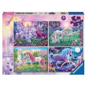 Ravensburger - Magici Unicorni Puzzle 4x100 Bumper Pack (5654) Ravensburger - Magici Unicorni Puzzle 4x100 Bumper Pack (5654)