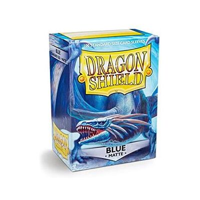 Dragon Shield - 100 Bustine Standard Matte Blue Dragon Shield - 100 Bustine Standard Matte Blue