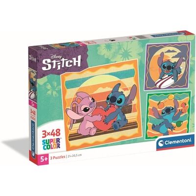 Clementoni - Puzzle 3x48 pz - Stitch (25062) Clementoni - Puzzle 3x48 pz - Stitch (25062)