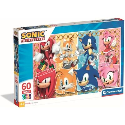 Puzzle Sonic da 60 pezzi di Clementoni - Gioco educativo per bambini Puzzle Sonic da 60 pezzi di Clementoni - Gioco educativo per bambini