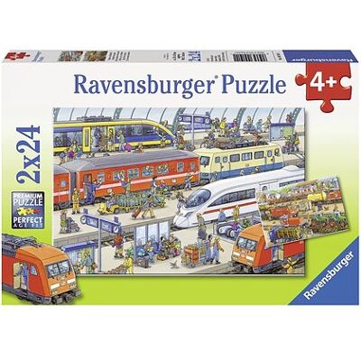 Ravensburger - Puzzle 2x24 Stazione (091911) Ravensburger - Puzzle 2x24 Stazione (091911)
