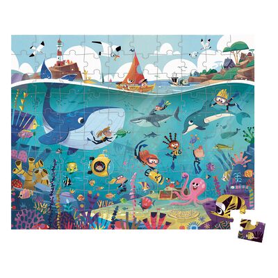 Janod - Puzzle I Fondali Marini 100 Pz (J02394) Janod - Puzzle I Fondali Marini 100 Pz (J02394)