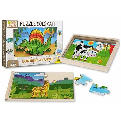 Teorema - Puzzle Colorati - 4 Figure 12 pz (40415) Teorema - Puzzle Colorati - 4 Figure 12 pz (40415)
