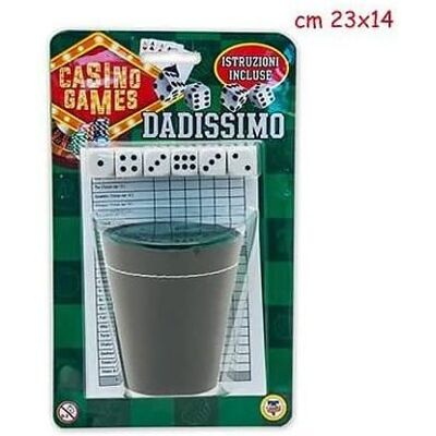 Teorema - Poker bicchiere pelle con 6 dadi Teorema - Poker bicchiere pelle con 6 dadi