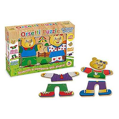 Puzzle Orsetto di Legno - 24 Pezzi Puzzle Orsetto di Legno - 24 Pezzi